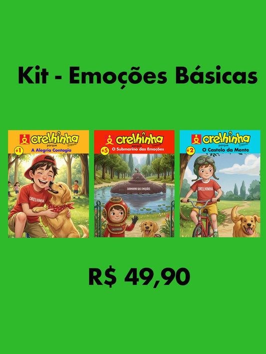 Kit Emoções Básicas - 3 E-books